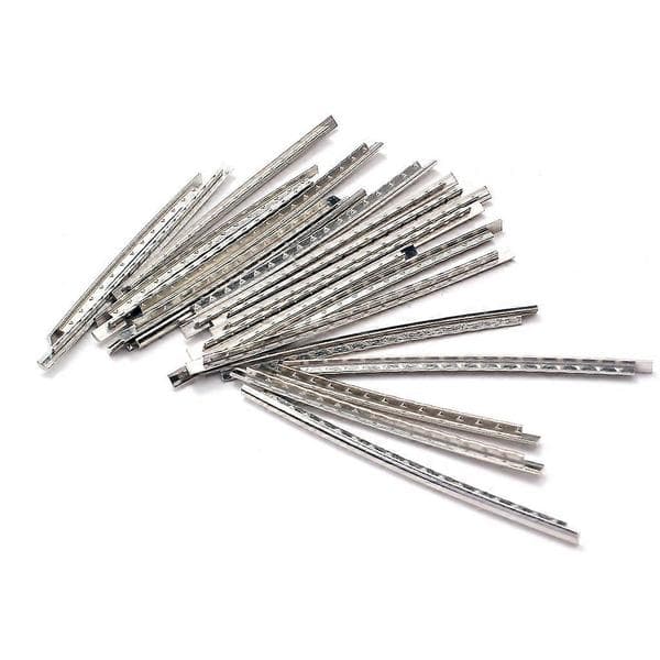 24 st/set Rostfritt stål gitarrbandtråd 24 greppbrädesband 2,7 mm för akustiska gitarrdelar