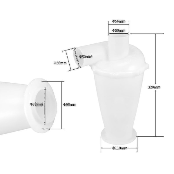 Cyklon Støvsuger (6. Generations Turboladet Cyklon) Støvopsamlerfilter Black