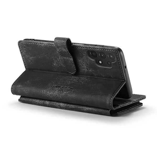 Til Samsung Galaxy A13 4G/A13 5G/A04S/A04/M13 5G CaseMe C30 Multifunktionelt Telefon Læder Etui Black
