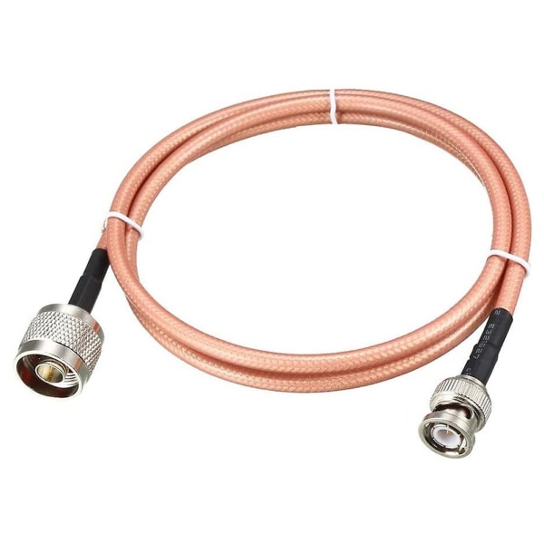 Lavt Tap RF Koaksialkabel Tilkobling Koaksialledning RG-142 N Hann til BNC Hann 100cm