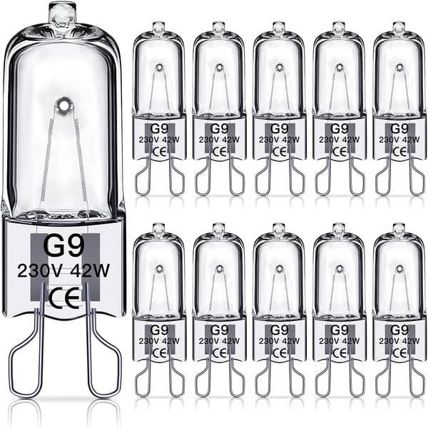 G9 Halogenlampor 42W, 230V, 10-pack 42W