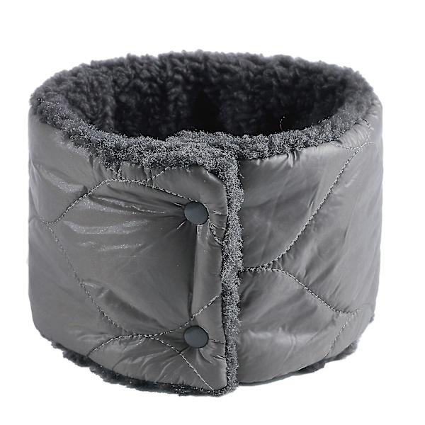 Dunhalsduk för Höst Vinter Varm och Plysch Knäppningstyp Halsduk Sport Skidåkning Solid Färg Ullstickad Halsduk Unisex Purple