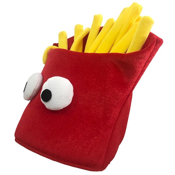 Halloween pommes frites Fancy lue pommes frites formet fast food lue Carnival Christmas Party Dress Up kostymetilbehør