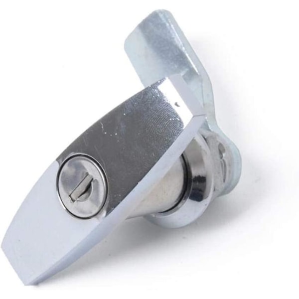 T-handtagslås med nyckel, aluminiumlegering Släpvagnsdörr Spärr T-handtagslås Universal