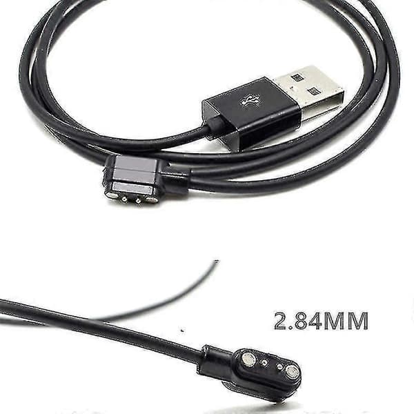 Magnetisk ladekabel for smartklokke med magnetisk plugg 2-pinners 2,84 mm