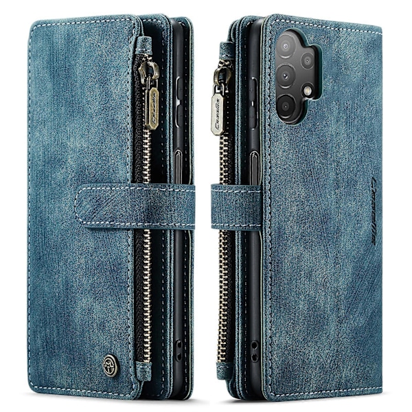Til Samsung Galaxy A13 4G/A13 5G/A04S/A04/M13 5G CaseMe C30 Multifunktionelt Telefon Læder Etui Blue