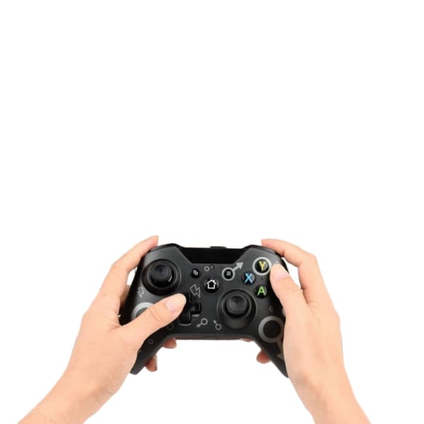 Trådløs Xbox One-controller, Xbox-controller med 2,4 GHz trådløs adapter, Xbox One X/Xbox One S/PS3 og PC (sort)（PA）
