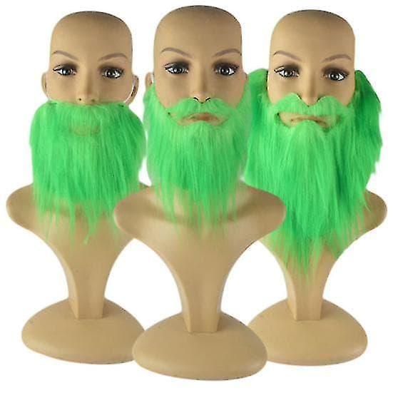 St. Patrick Grönt Skägg Klöver Saint Patricks Dag Skägg Kostym
