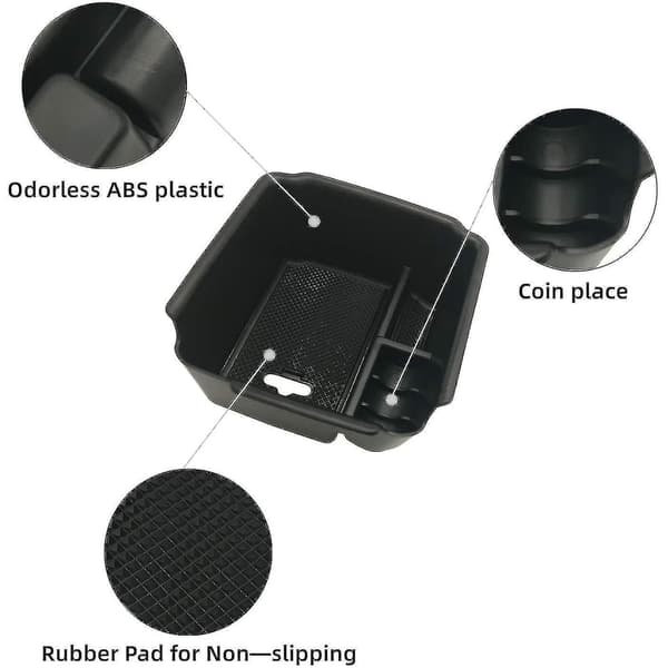 For Tiguan Bil Senterkonsoll Brett Organizer ABS Armlene Boks Oppbevaring