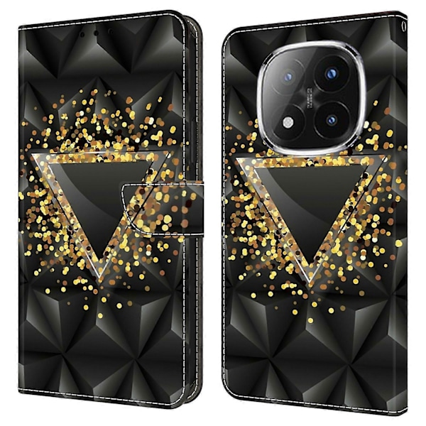 För Xiaomi Redmi Note 14 Pro+ 5G Fodral PU Läder Plånbok Telefonfodral med Ställ Multicolor Rhombus