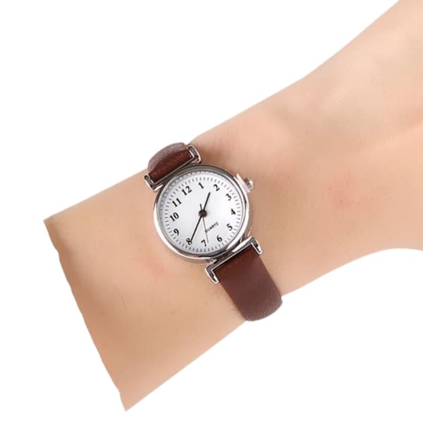 Damklockor Läderarmband BRUN brun