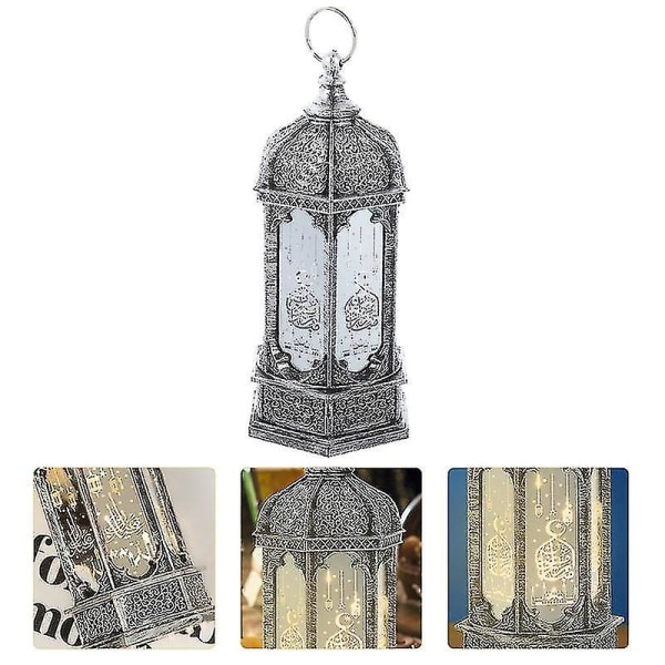 Ihana kuviollinen led-lamppu Muslim Ramadan Led-lyhty sisustus Eid-scene-lamppu