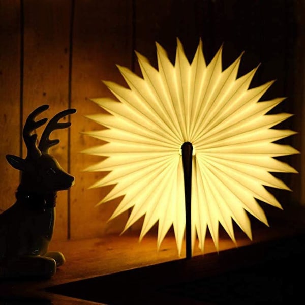 Lys Boglampe 250 lumen 8 Timer Varm Gul 21 * 17 * 2.3cm