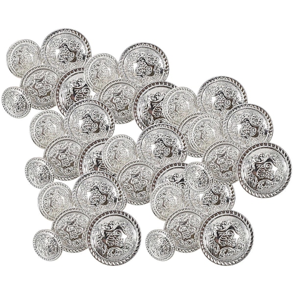 50 kpl DIY-nappeja Vintage-nappeja Antiikkinappeja Metallinappeja Puvunnappeja