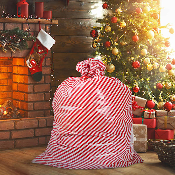 DIY Julgransprydnader Kampanj Nyårsgåva Jultomte Presentpåse Stor Plastpåse Julfesttillbehör