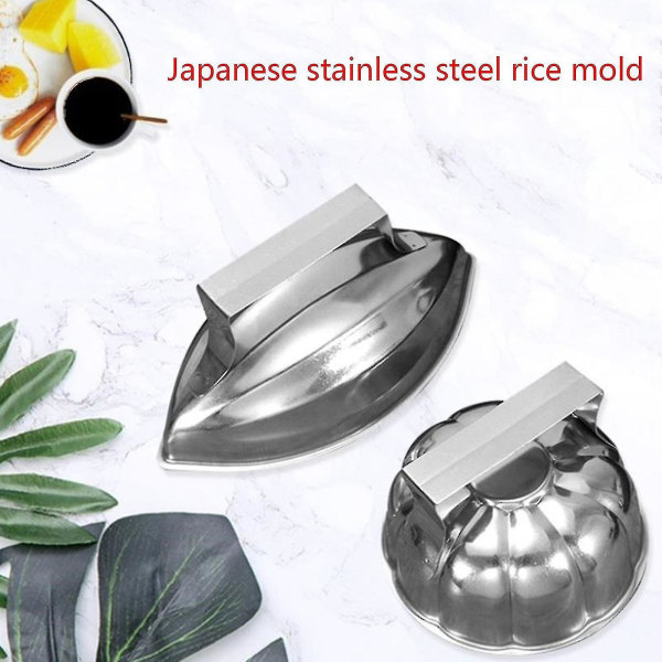 Omurice Form för Ris Japanska Formar i Rostfritt Stål Köksformar för Risbollar (bejoey)-modell-