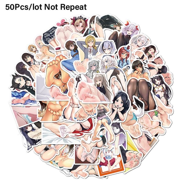 50 st Anime Hentai Sexig Pinup Bunny Girl Waifu Dekal Dekal Laptop Bil Dekal