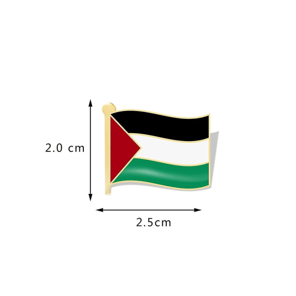 4stk Palestina Flagg Brosje Pin, Free Palestine Fist Badge Pin Lapel, Free Palestine Badge Emblem Brosje Pin For Hat Clothes -xx