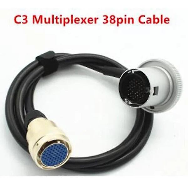 För Benz C3 38-Pin Testkabel Diagnos MB Star C3 Multiplexer Diagnostiskt Verktyg Kabelkontakt för C3 Diagnostisk Adapterkabel ST1M214