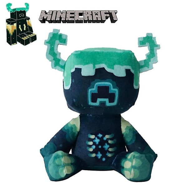 Minecraft Warden mjuka plyschleksaker Docka gosedjur för barn present