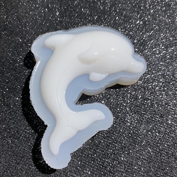 Krystallepoksyharpiksform Delfinanheng støping Silikonform Gjør-det-selv-håndverk Smykkefremstillingsverktøy