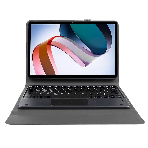 För Xiaomi Redmi Pad SE Ultratunt Bluetooth Tangentbord Läderfodral med Touchpad