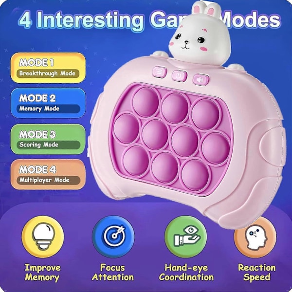 Light Up Pop It Spel, Quick Push Bubble Tävlingsspelkonsolserie, Snabbt Push Spel, Snabbt Push Bubble Spel, Bubble Pop Spel, Quick Push Light Up Po