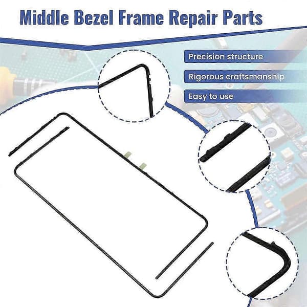 Reparasjonsdeler for midtre ramme til Z Fold 5 LCD-skjerm Black