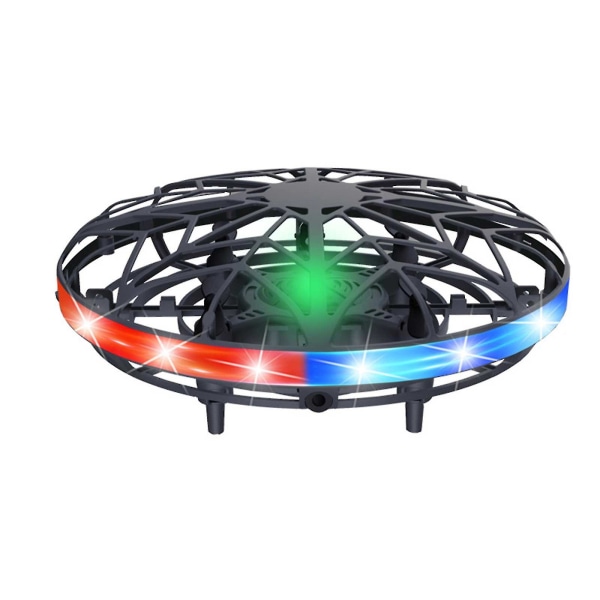 Ufo Quadcopter med automatisk sveving, hodeløs modus, 3d Flip, Throw To Go, Fjernkontroll, Lett å fly, Innendørs Leker Drone For Gutter Jenter Black