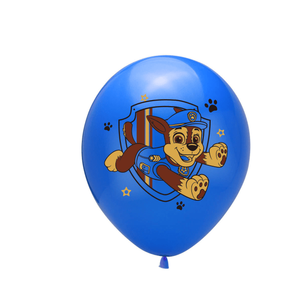 6-farve Wang Wang team latex ballon hund patrulje tema fest ballon dekorationer