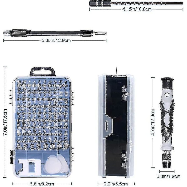 2023-115 In 1 Mini Set ruuvimeisselin tarkkuussarja työkalut pieni laatikkotietokone Torx-ruuvimeisseli kannettavan tietokoneen purkaminen