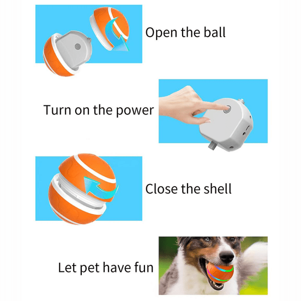 Smart Ball for Pets, Interactive Puppy Pet Ball med fjärrkontroll och led-ljus, Uppladdningsbar Smart Wicked Busy Ball för hundar och katter Pink