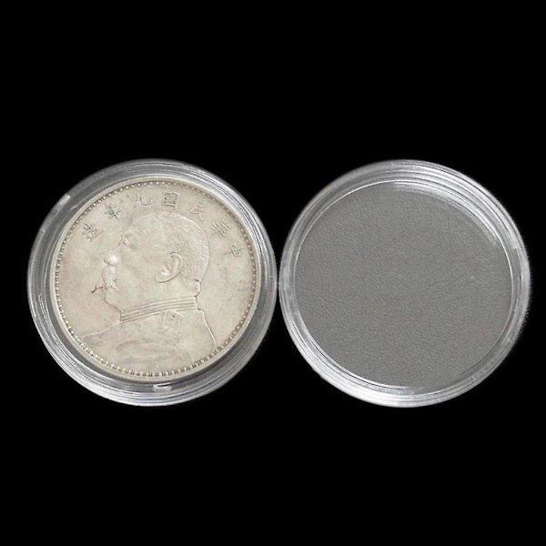 100 st Myntfodral för Silverdollar Samlare 40mm Silverbarr Samling