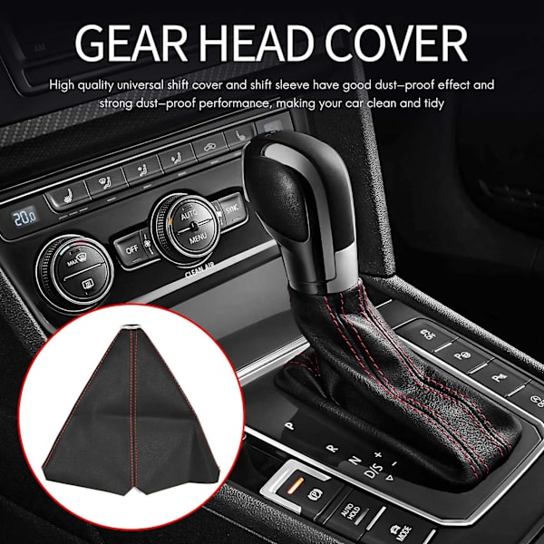 Universal Auto Manuel Gearknop Støvbeskyttelse Gaiter Cover Gearknop Gaiter Boot
