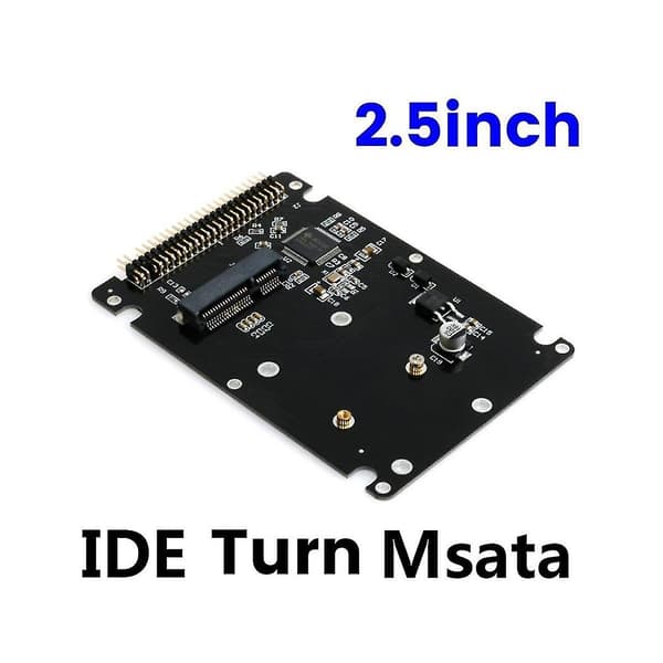 mSATA til 2,5 tommer 44-bens IDE HDD SSD Adapter mSATA til PATA Konverter Adapterkort med etui