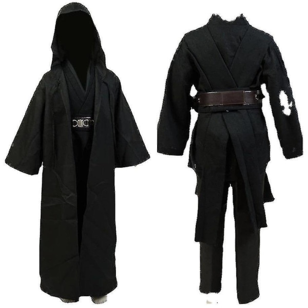 Kids Wars Anakin Skywalker Cosplay Kostume Barnekappe Cape Uniform Outfits Halloween Carnival Suit L