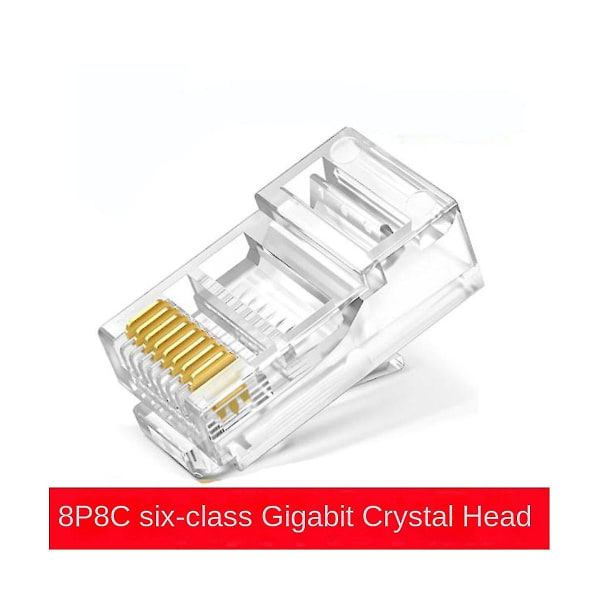RJ45 Netværkskabel Modulært Stik Ethernet Kabel Konnektor Uskærmet 8 Pin Modulært UTP Krystalstik