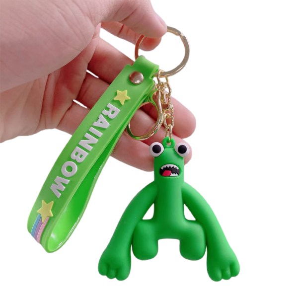 Roblox Rainbow Friends Silikon nøkkelring Bag Anheng Barnegave green