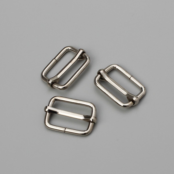 20 stk metallringer metall rektangel justering lysbilder Spenne Rulle Spenne Ring Pin 25mm