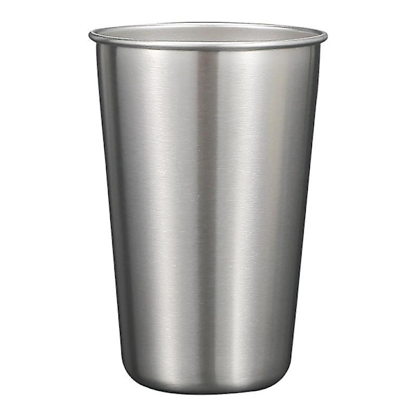 Rostfritt Stål Pintglas - Stapelbart Pintglas Resemugg - Metallmugg För Utomhusdrickande - 500ml Återanvändbar Stålmugg - Set Om 5