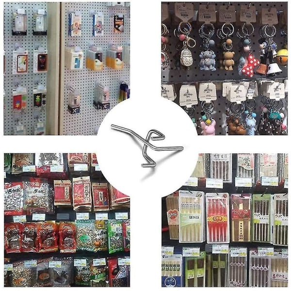 50 st Pegboardkrokar, vägghyllkrokar för display Pegboard Garage Förvara Verktyg Förvaring Hängare Vägghyllkrokar