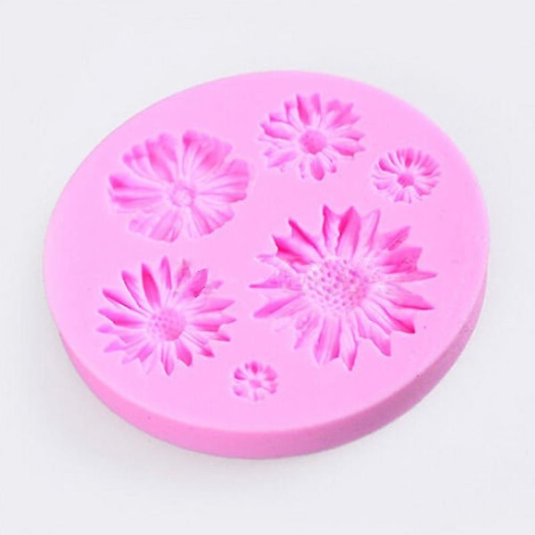 3D Blomst Silikoneform Fondant Kagedekoration Chokolade Sukkerhåndværk Form DIY