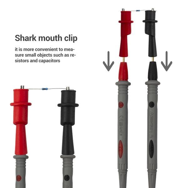 Multimetertestledninger Multimetertestpinner Universelle digitale multimeter Sondetestledninger Pinnålspiss Multitest