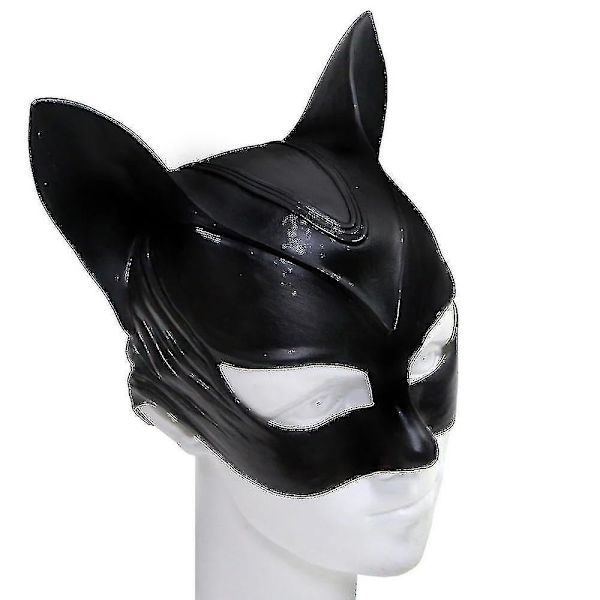 Kvinne Katt Selina Kyle Maske Bruce Wayne Kostyme Latex Fancy Voksen Halloween A