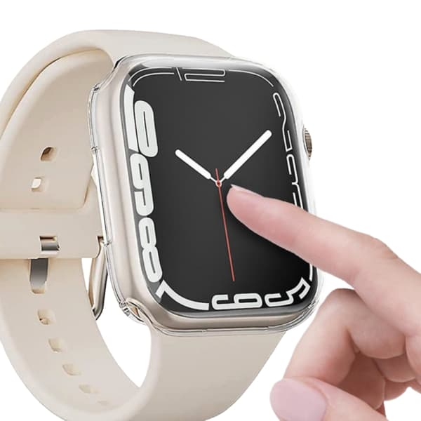 2 kpl Apple Watch -kotelo TPU-näytönsuoja Läpinäkyvä väri 41 mm