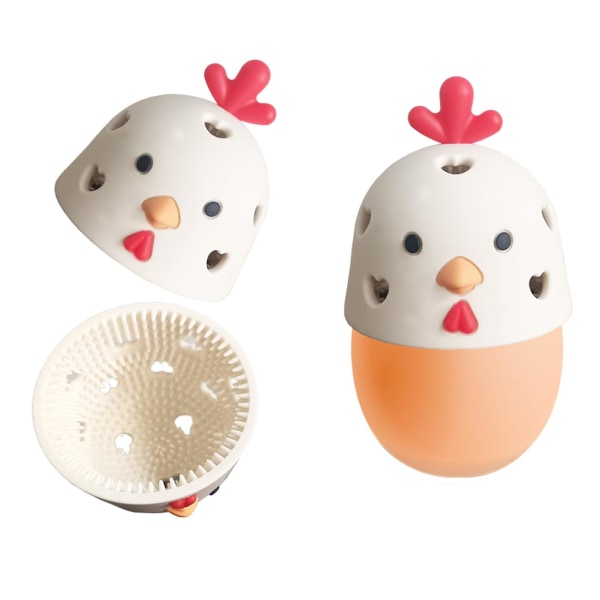Äggborste Silikon Äggtvätt Effektiv äggskalsrengöring Mild äggrengöringsverktyg för hemmakök 2pcs