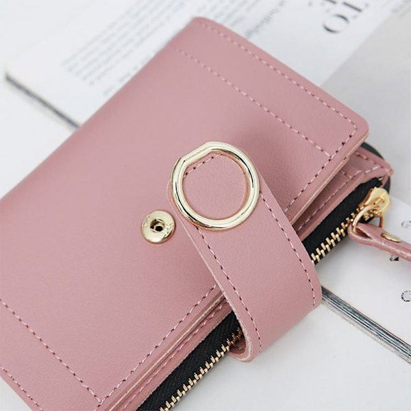 Kvinde Kort Tegnebog Dame Clutch Taske ROSE RED Rose red