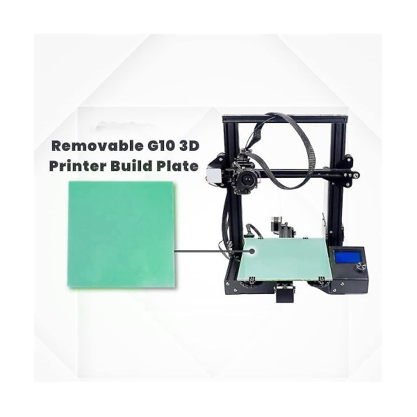 G10 3D-printer fremstillingsfladepanel Glasfiberplade 235x235 Grøn