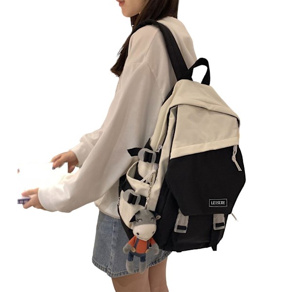 Female College Student Locked Schoolbag Quite Durable And Firm