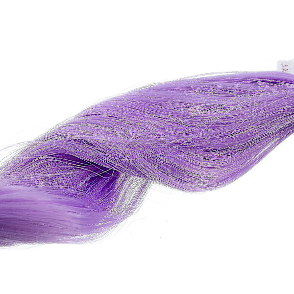 12 stk. Fargede Clip-In Hår Extensions For Party Highlights (lilla)